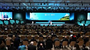 Il tavolo dei lavori alla COP29