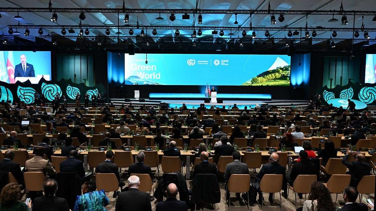 Il tavolo dei lavori alla COP29
