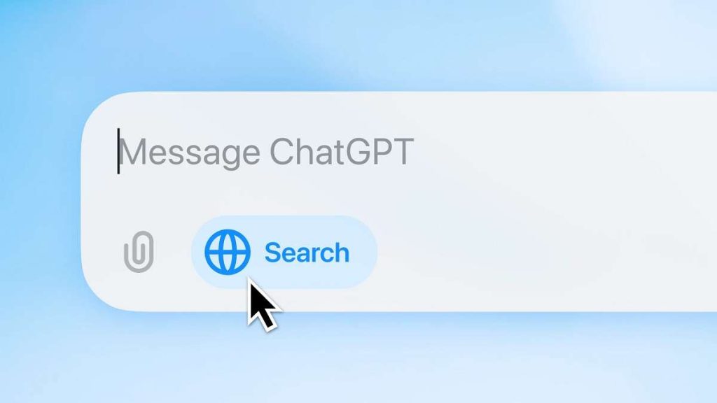La finestra di Search GPT