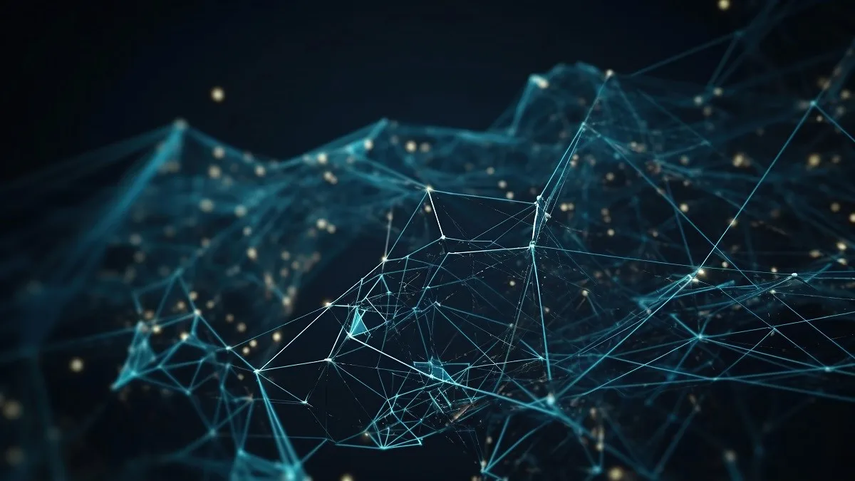 Un disegno ispirato alla tecnologia e all'intelligenza artificiale
