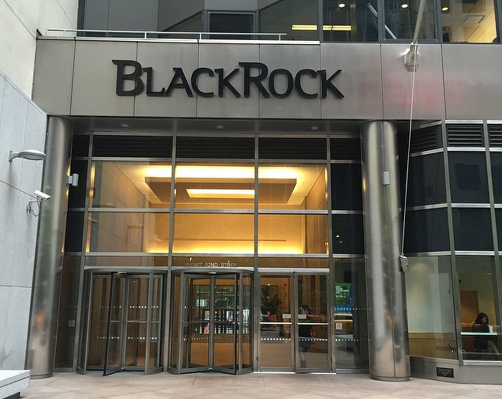 L'ingresso della sede di BlackRock