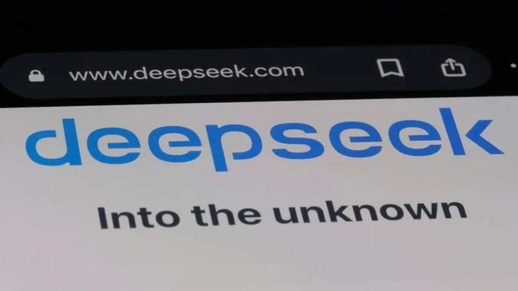 La homepage di DeepSeek