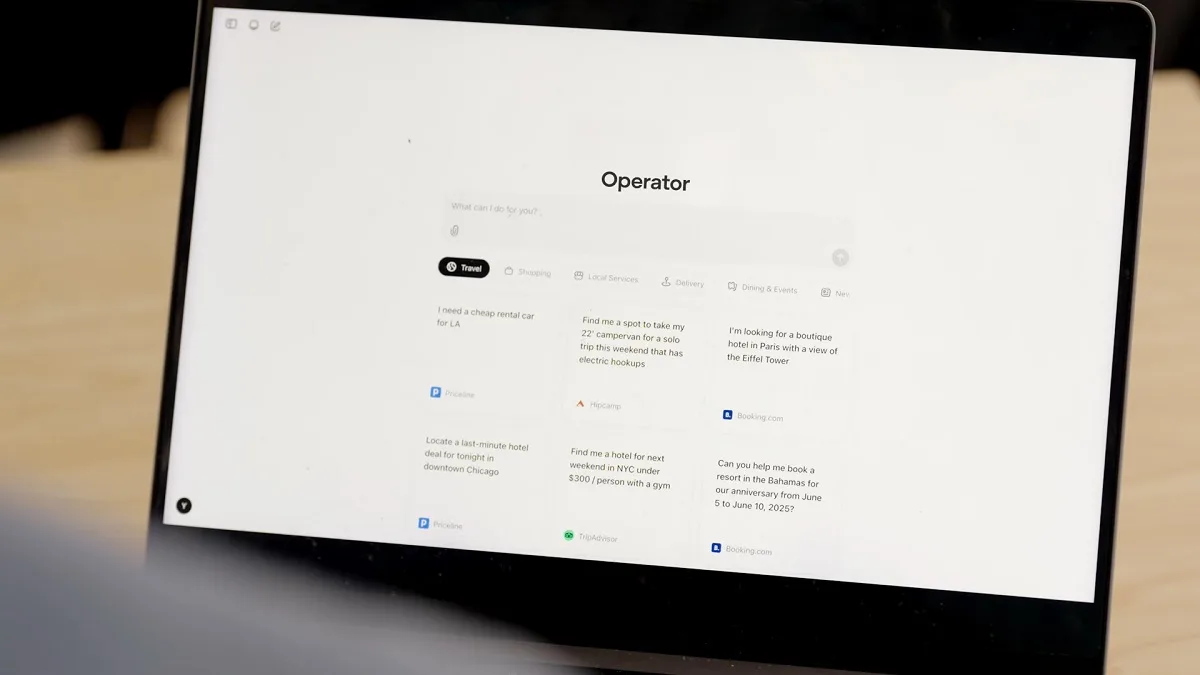 L'agente AI Operator di OpenAI al lavoro