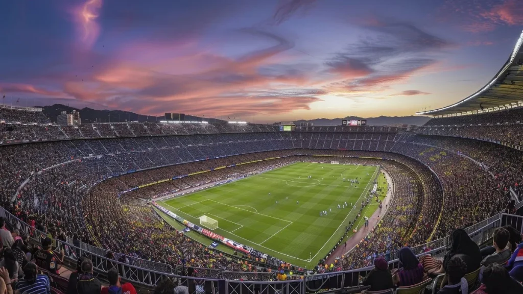 Uno stadio di calcio tutto esaurito