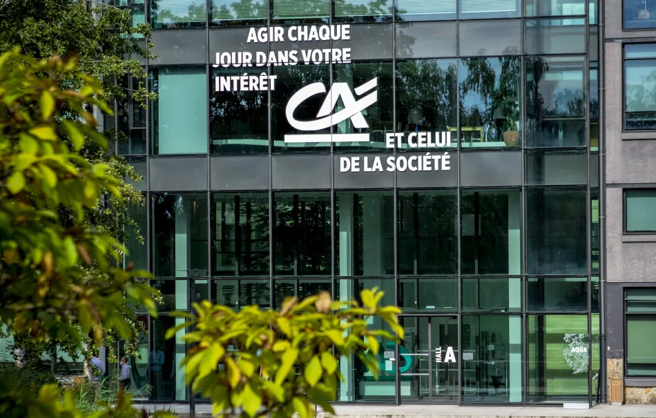 La sede del Credit Agricole a Parigi