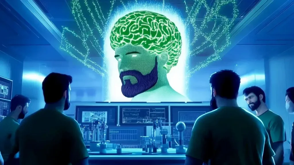 Un'elaborazione grafica della creazione di iDegen