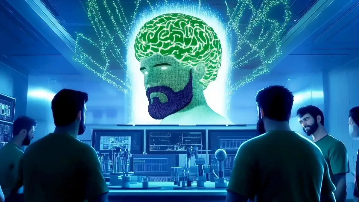 Un'elaborazione grafica della creazione di iDegen