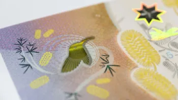 Un particolare dei 5 dollari australiani