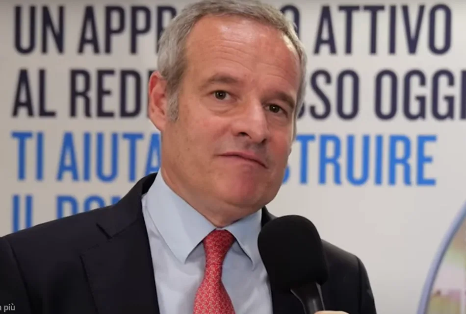 Alessandro Aspesi, responsabile Italia di PGIM, intervistato da Borsa&Finanza allo stand della società.