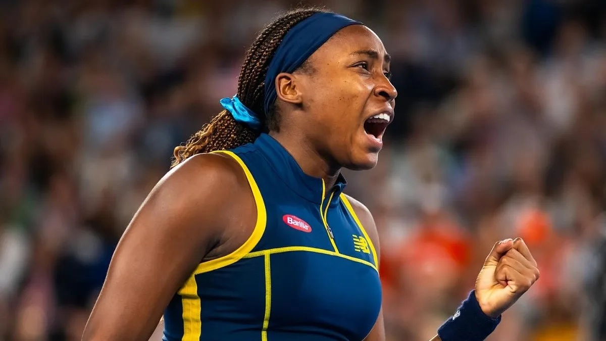 Coco Gauff in campo a Australian Open