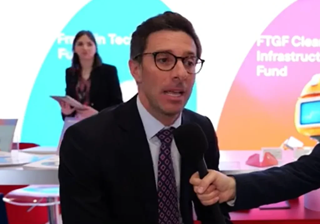 Giancarlo Fragomeno, di Franklin Templeton, intervistato durante il Salone del Risparmio 2025