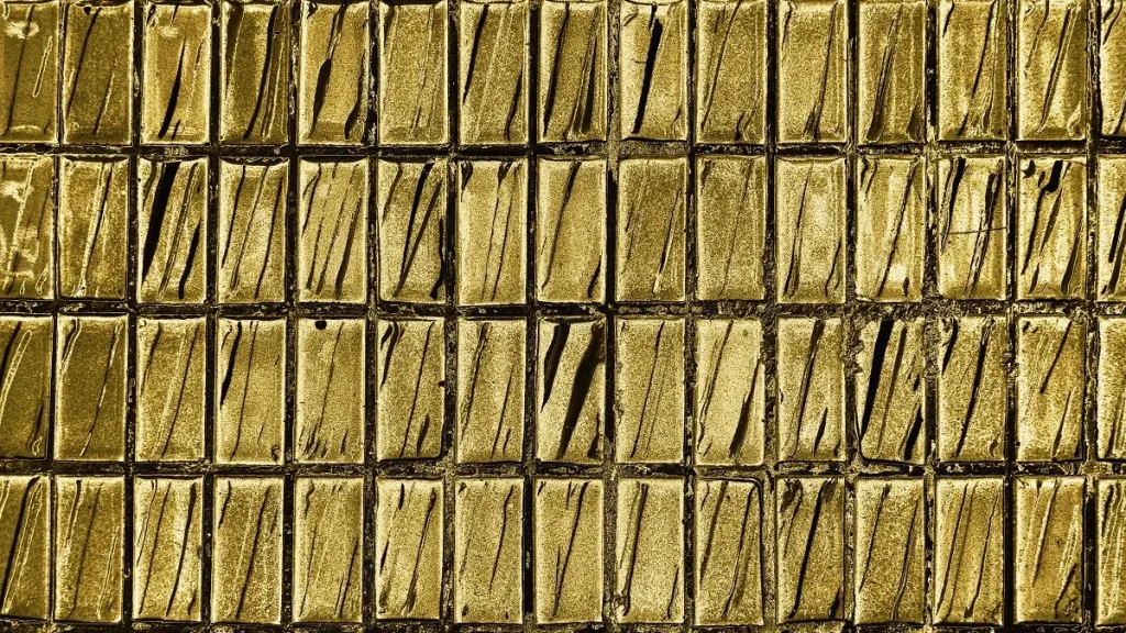 Un pattern grafico che rappresenta una riserva aurea
