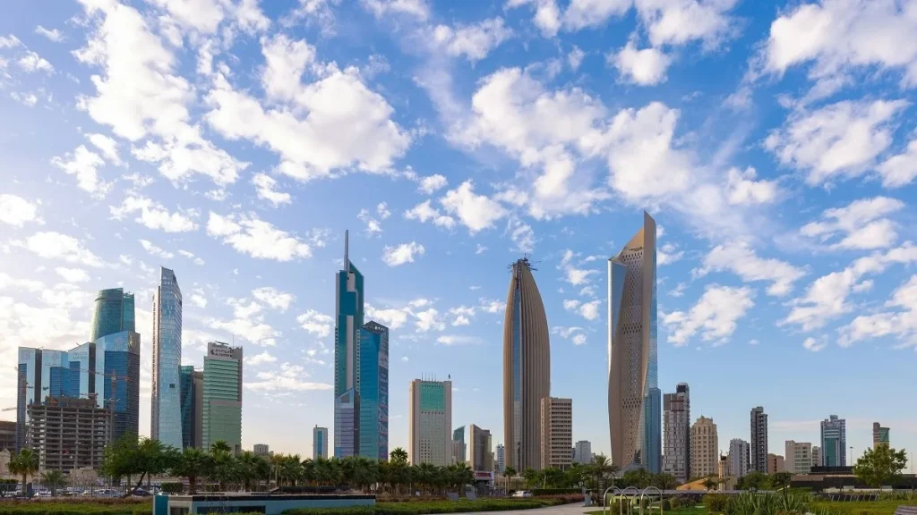 Una panoramica di Al Shaheed Park in Kuwait