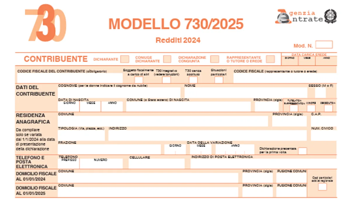 Modello 730 precompilato 2025: via all’invio dal 15 maggio
