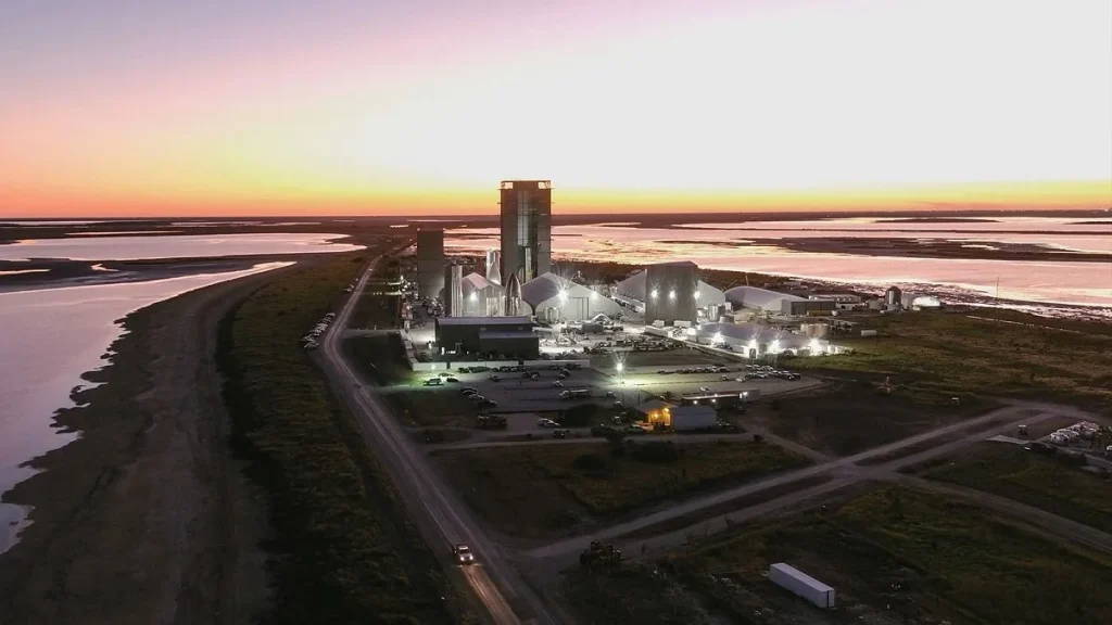 La sede di SpaceX a Starbase