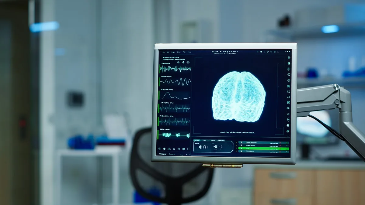 Il laboratorio di un'azienda di neuroscienze