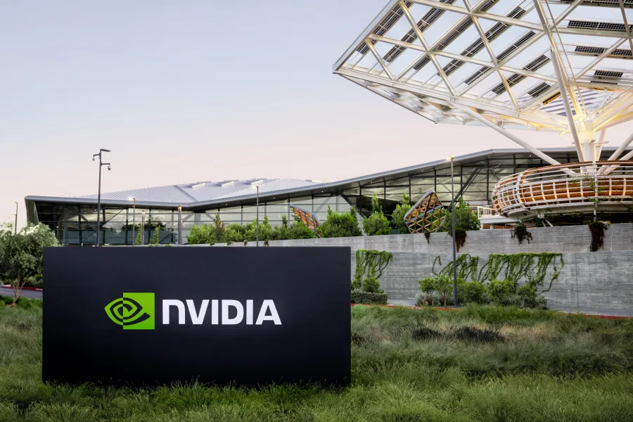 L'esterno della sede Voyager di Nvidia