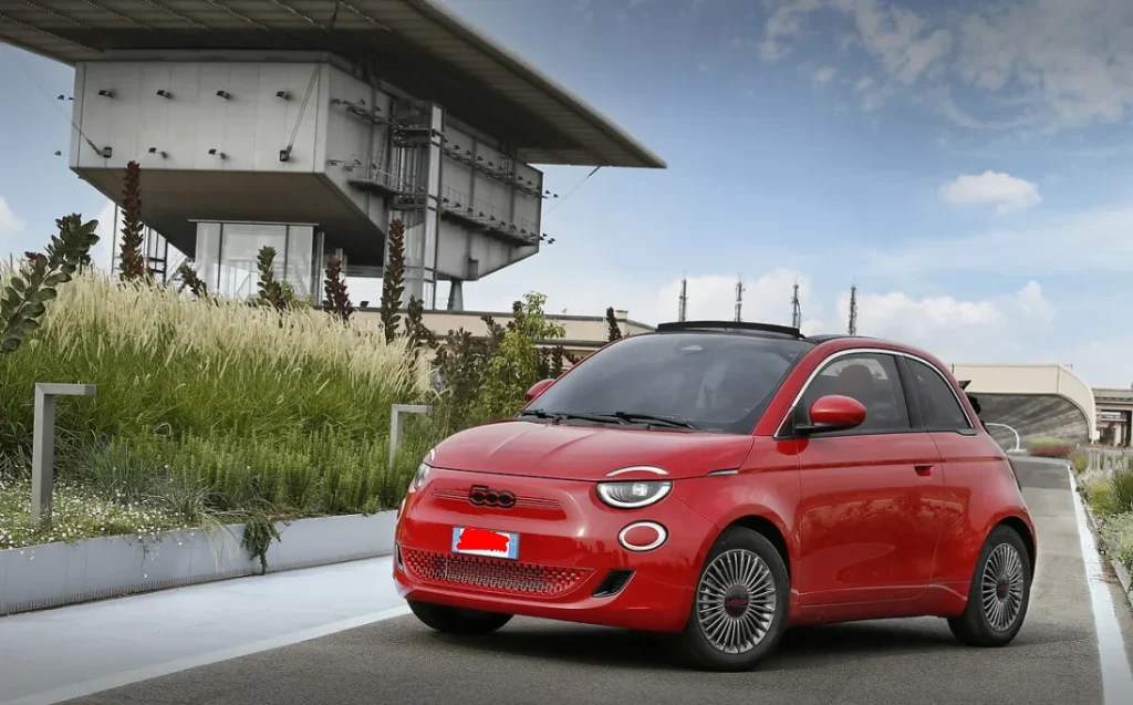 Una 500e, elettrica, di Stellantis