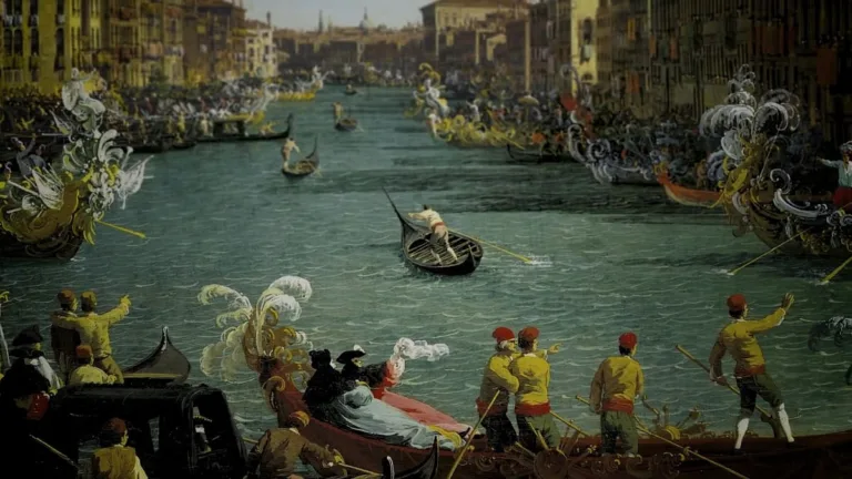 Una scena del docu-film Canaletto a Venezia