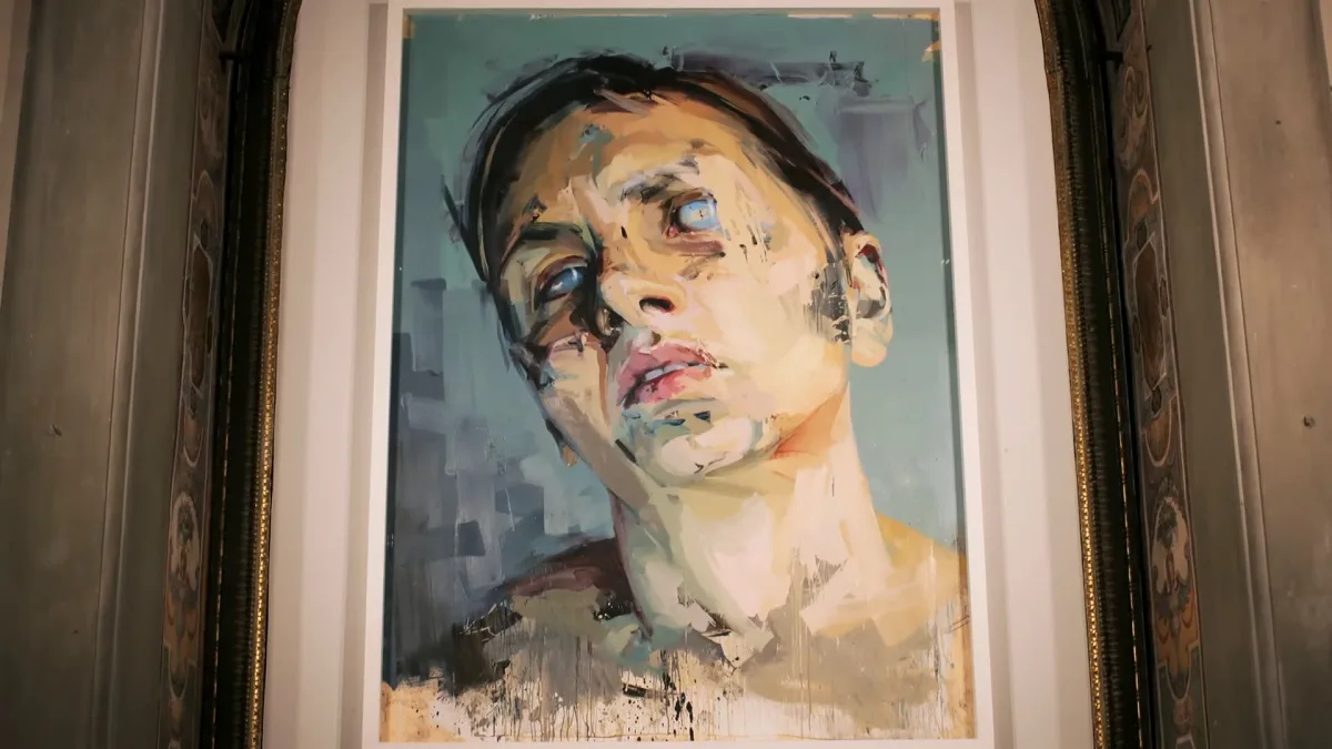 Un'opera di Jenny Saville in mostra a Firenze