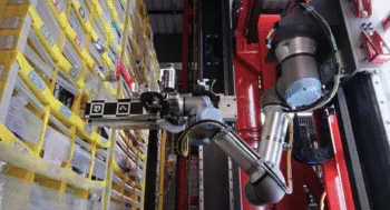 Il robot Vulcan in azione nei magazzini di Amazon