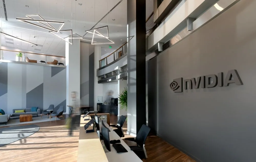 L'interno del quartier generale di Voyager, sede di Nvidia