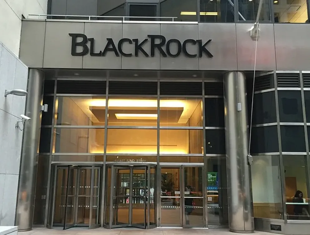 L'ingresso della sede di BlackRock negli Stati Uniti