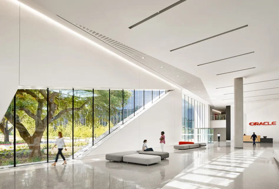 La lobby del quartier generale di Oracle