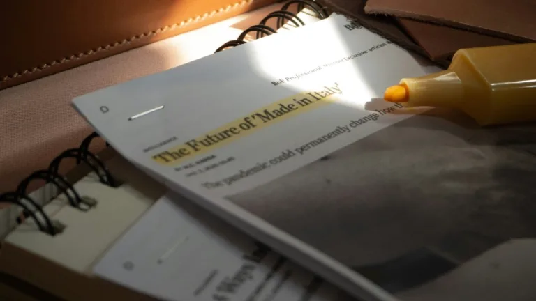 Un documento sul futuro del made in Italy