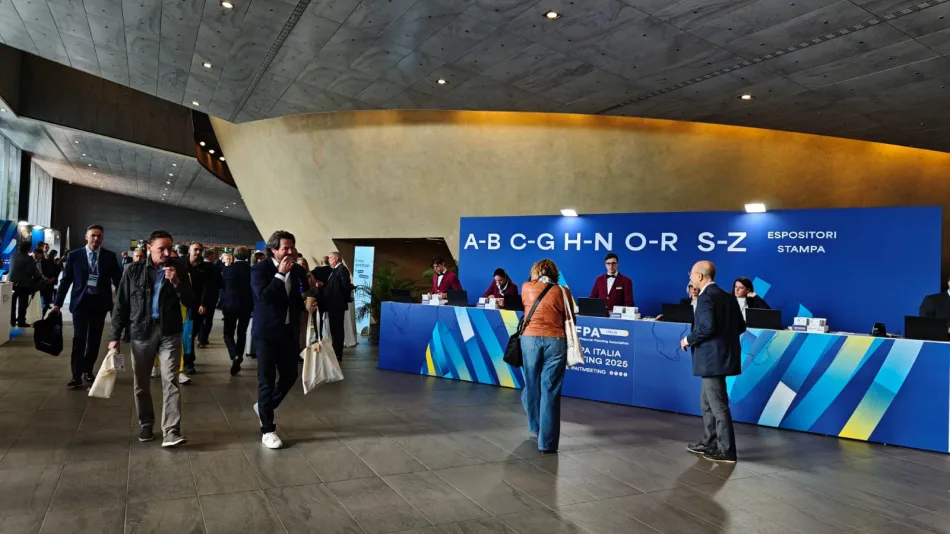Il Foyer del Teatro del Maggio Musicale Fiorentino, dove si &egrave; svolta la sedicesima edizione di Efpa Italia Meeting