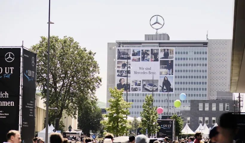 L'impianto Mercedes Benz di Stoccarda
