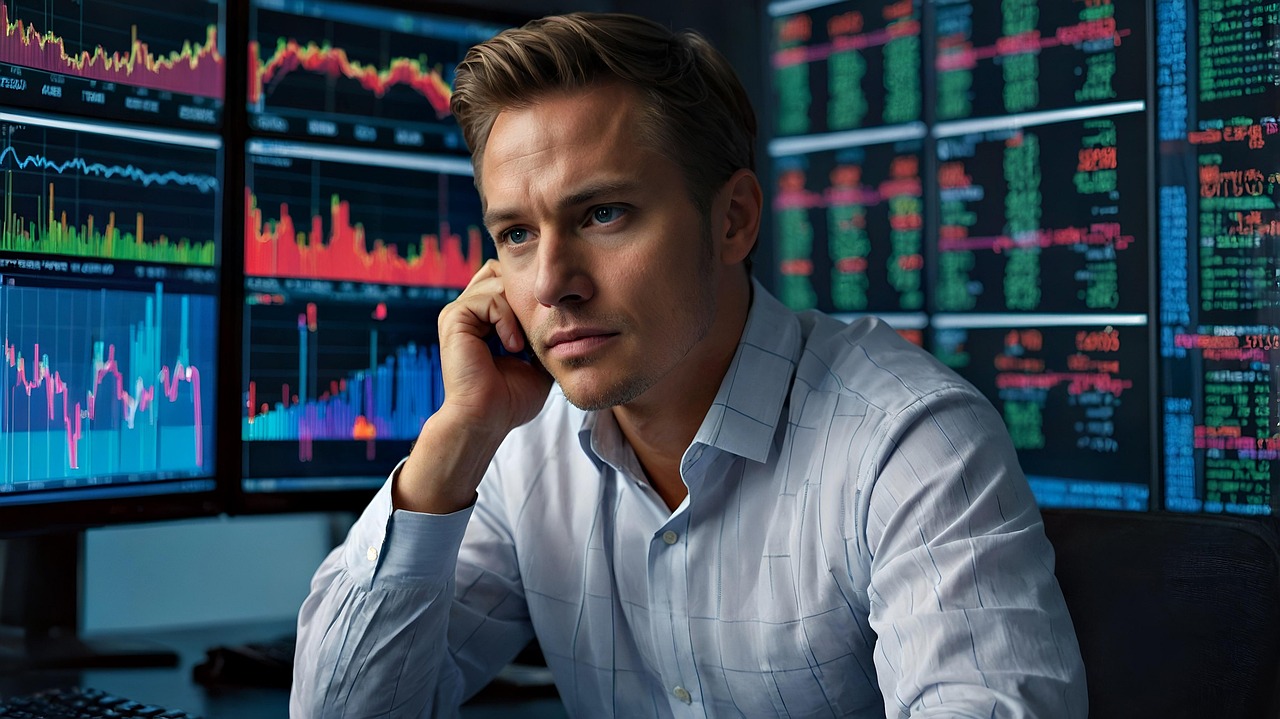 Azioni globali - immagine di un trader in azione