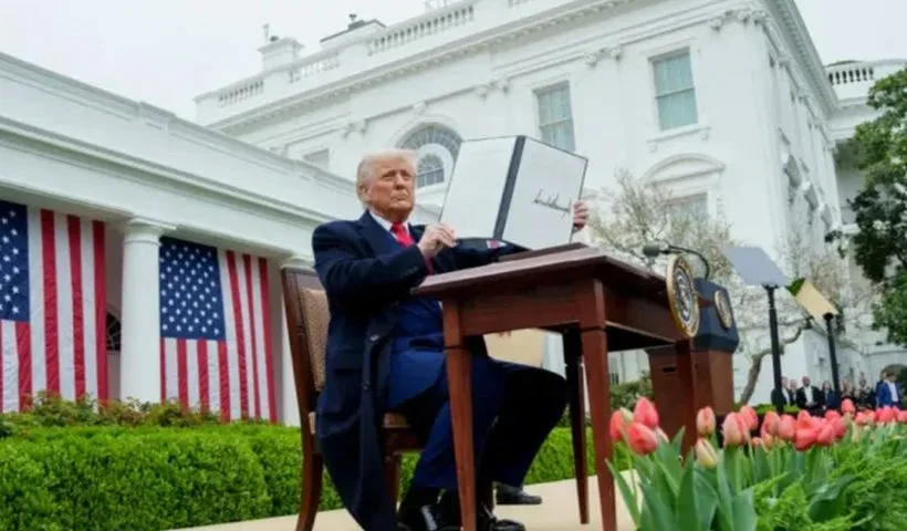 una foto del presidente americano Donald Trump