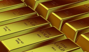 I lingotti d'oro di una riserva aurea