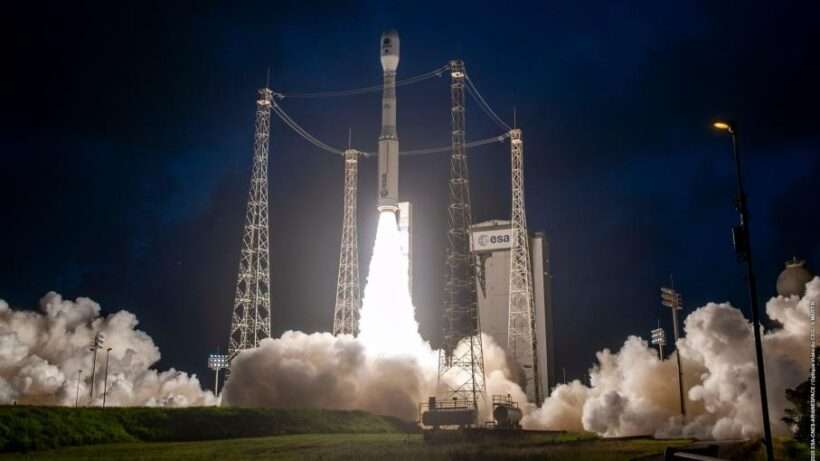 Lancio razzo Vega. Immagine presa dal sito di Avio
