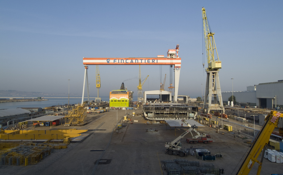 I cantieri navali di Fincantieri ad Ancona