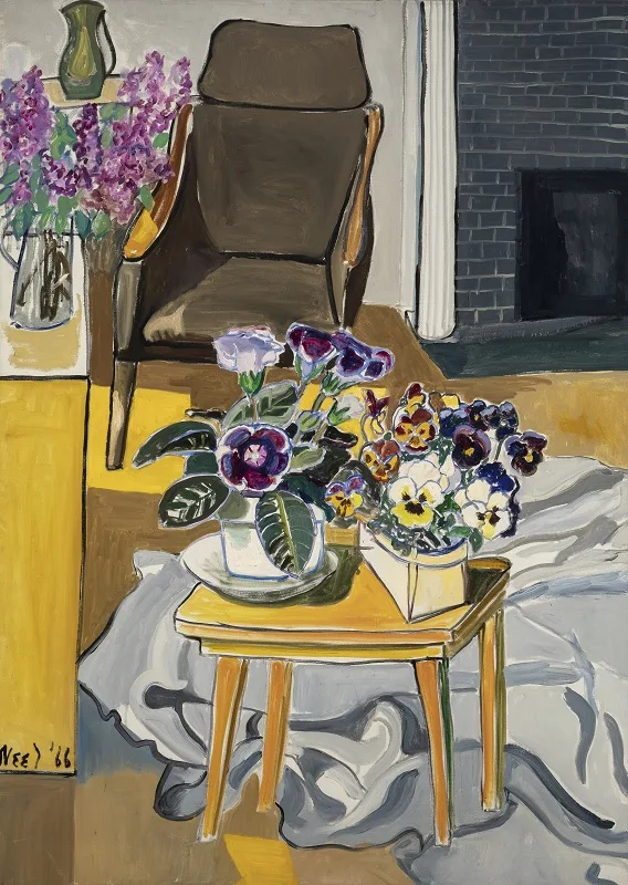 Dr. Finger's Waiting Room di Alice Neel