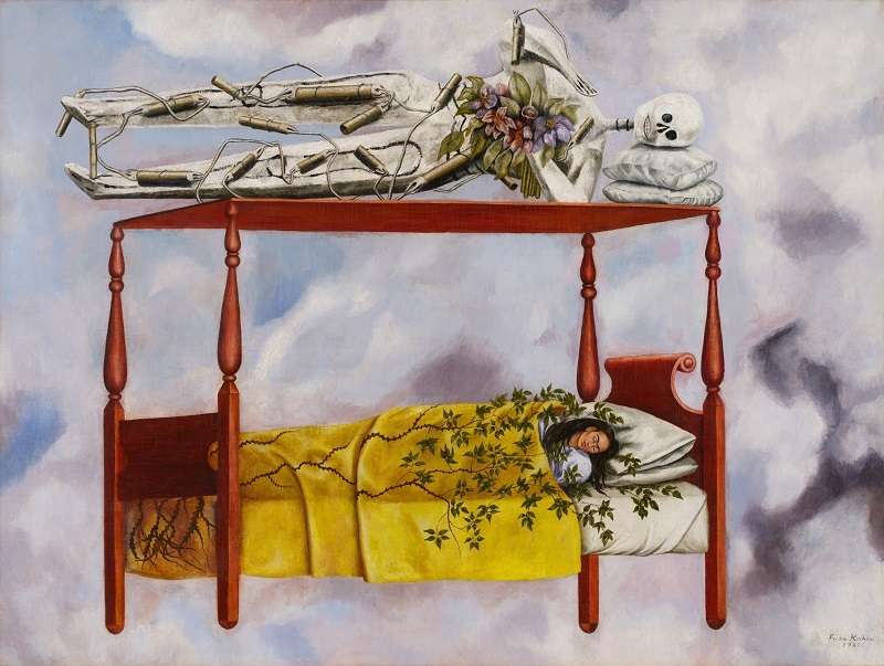 El sueño (La cama) di Frida Kahlo
