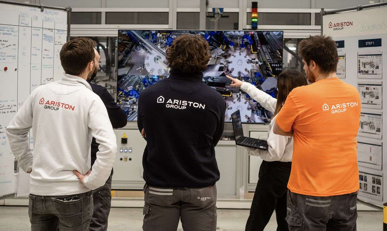 Riello-Ariston: immagine del personale di Ariston al lavoro