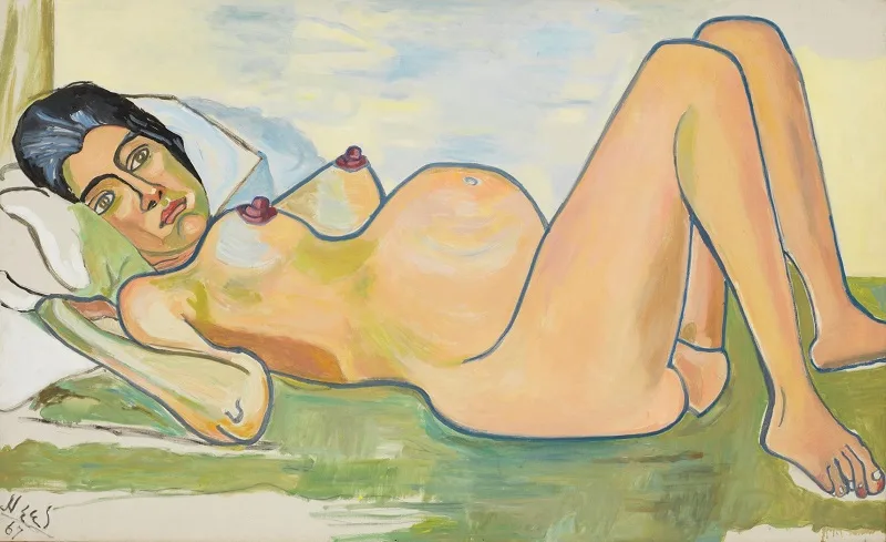 Pregnant Nude di Alice Neel