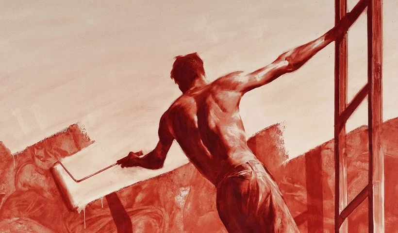 Un dettaglio di Triumph Over Mastery II di Mark Tansey