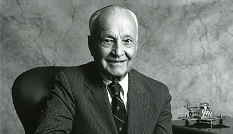 Immagine in bianco e nero di John Templeton
