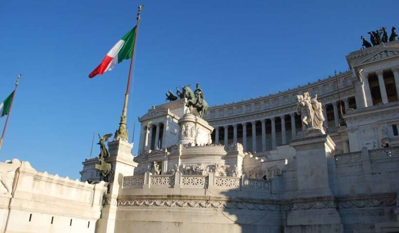 Facciata Monumento nazionale a Vittorio Emanuele II o Vittoriano