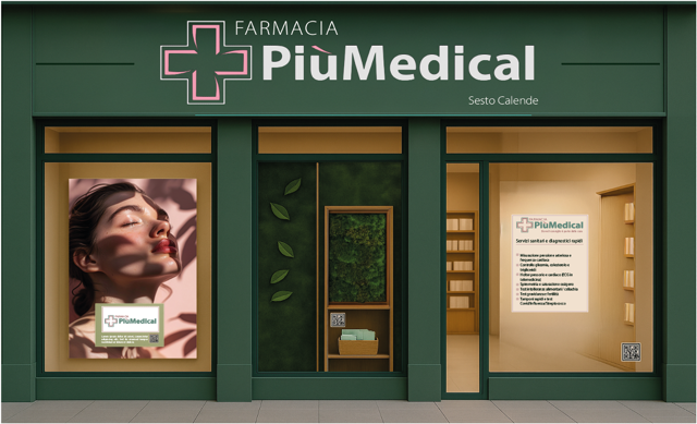 Un punto vendita di Più Medical, il gruppo guidato da Stefano Maroni