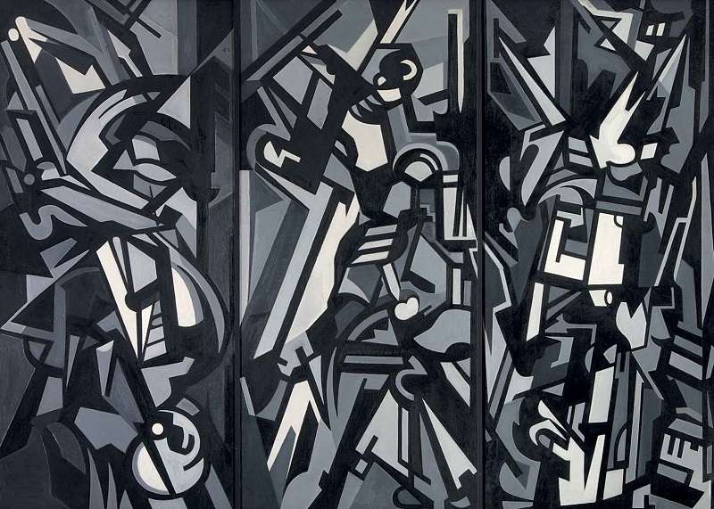 Il quadro Trittico della libertà di Emilio Vedova