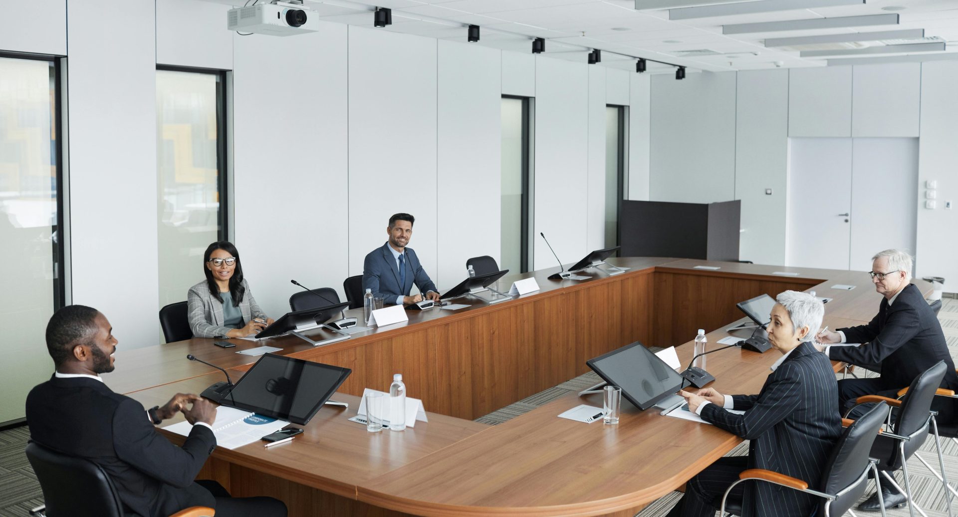 Ceo Wall Street - immagine di una riunione aziendale