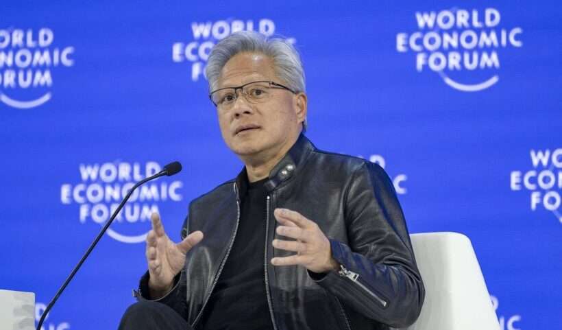 Jensen Huang, presidente e CEO di NVIDIA al World Economic Forum 2026