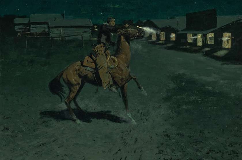 An Argument with the Town Marshall di Frederic Remington