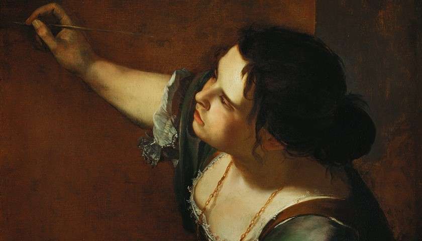 Un autoritratto di Artemisia Gentileschi
