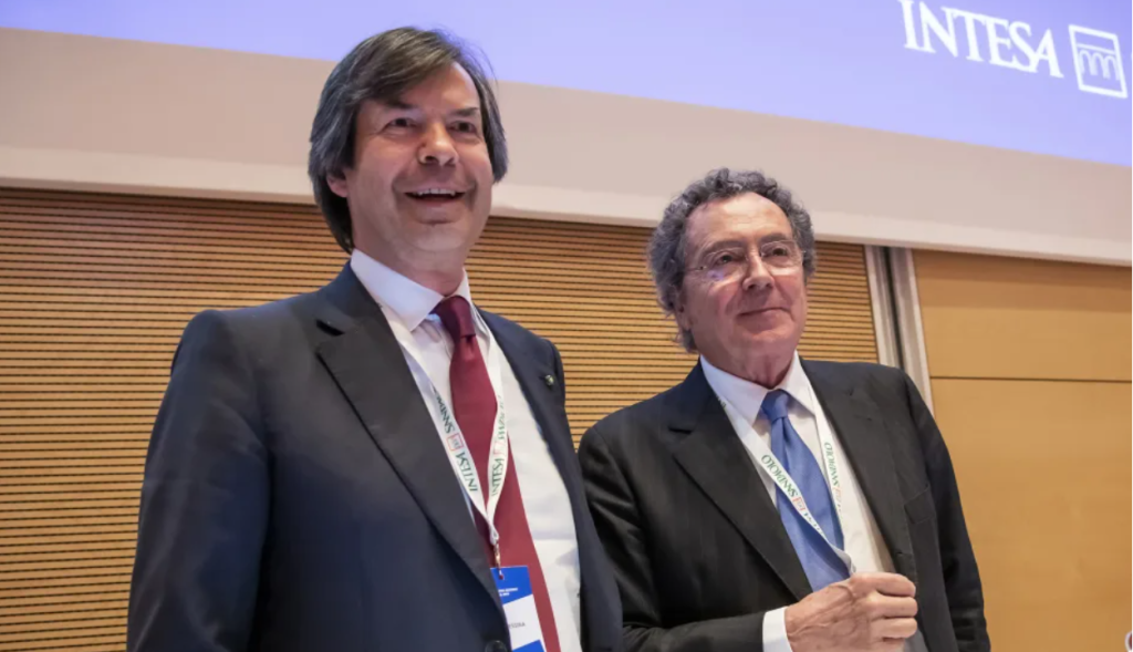 Carlo Messina e Gian Maria Gros Pietro di Intesa Sanpaolo